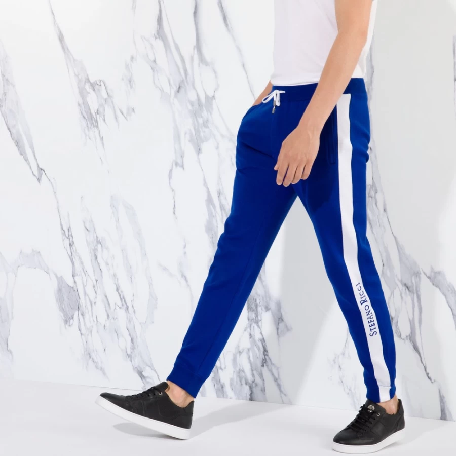 Stefano Ricci Men's Knit Jogging Pants in Color F22118_3163 - Comfortable Luxury Trousers