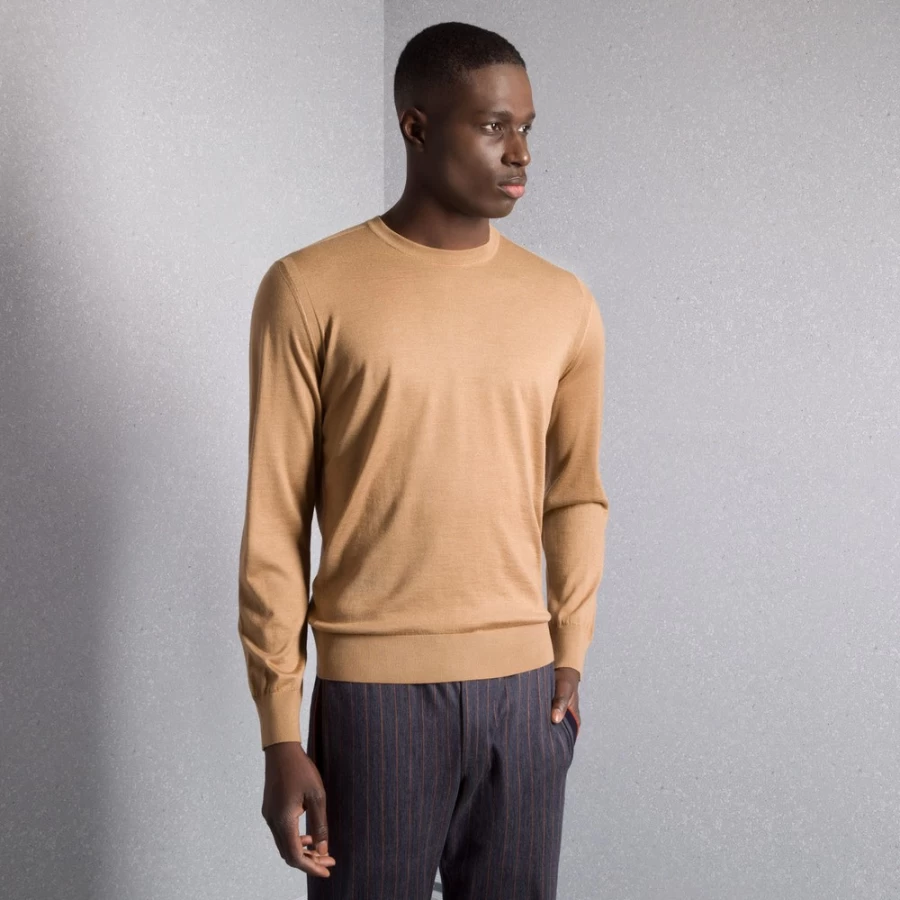 Stefano Ricci Men's Luxury Crewneck Sweater in Elegant Color F22302_298