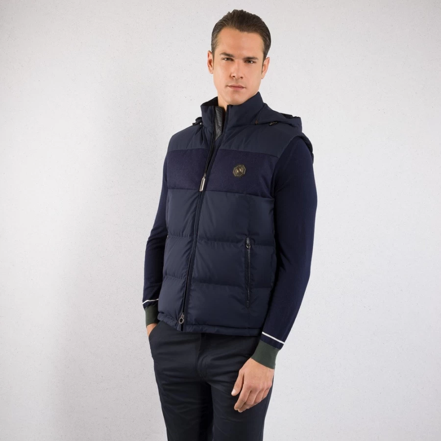 "Stefano Ricci Men's Luxury Padded Gilet Vest for Premium Comfort"