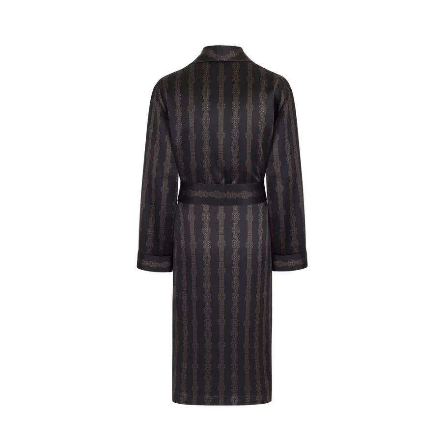 Stefano Ricci Men's Luxury Silk Robe - Premium Elegant Bathrobe for Gentlemen