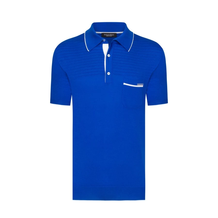 "Stefano Ricci Men's Premium Three Button Polo Shirt in Classic Color F20115_3170"