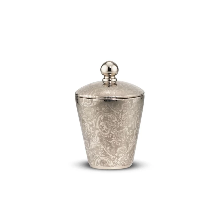 "Stefano Ricci Luxury Scented Candle - Platinum Fine Paisley Fragrance for Home Decor"