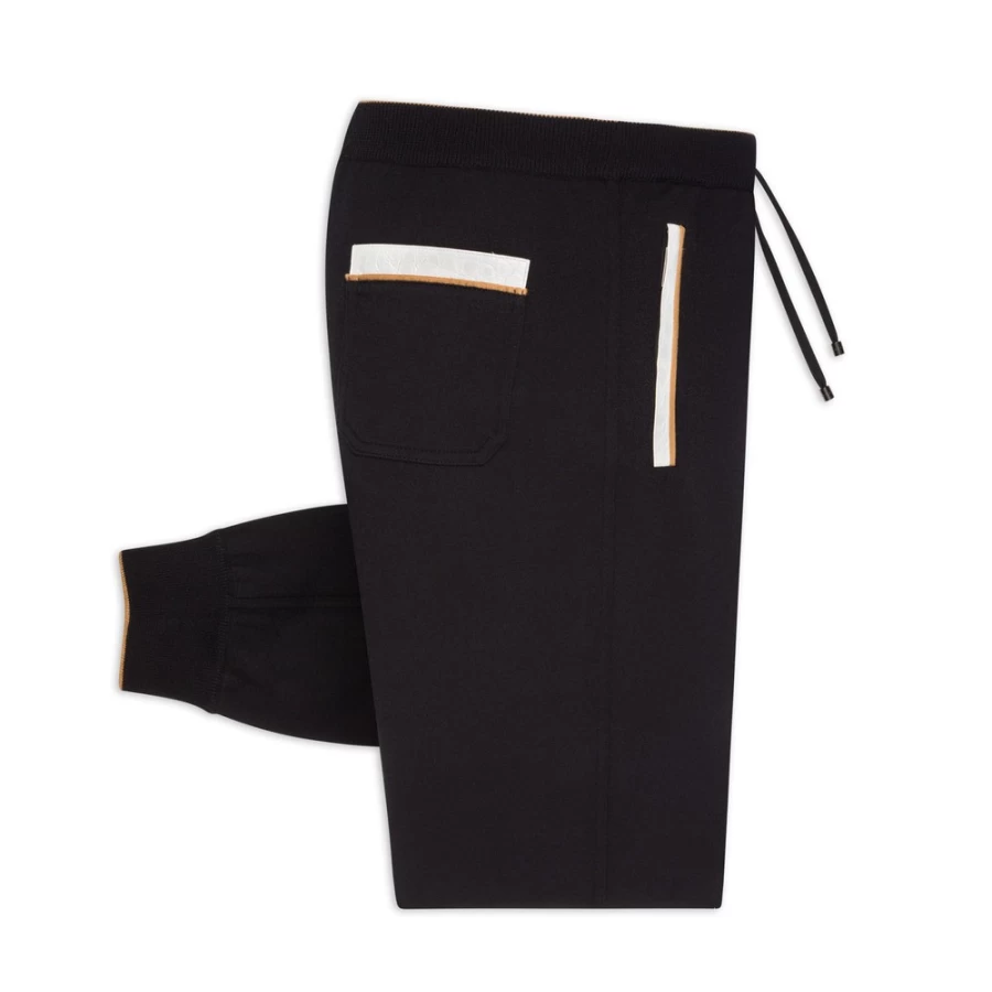 Stefano Ricci Men's Premium Knit Sports Trousers for Athletic Comfort