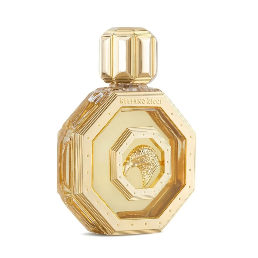 "Stefano Ricci Royal Eagle Luxury Gift Set: Gold EDP Perfume & Scented Candle"