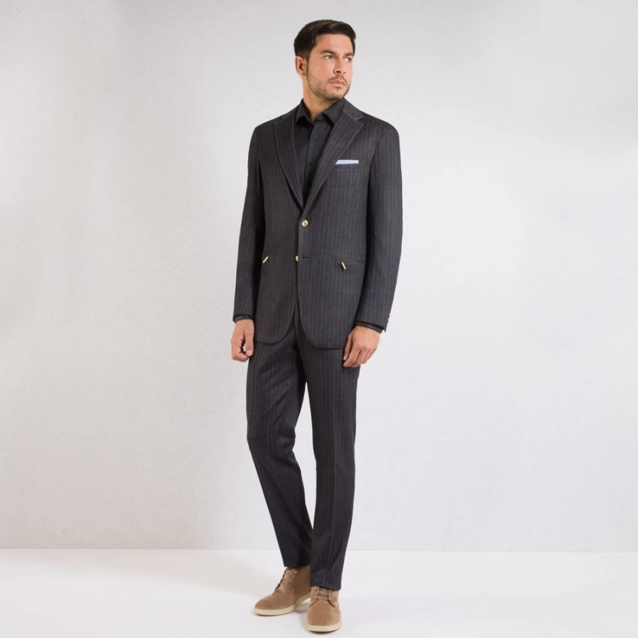 "Stefano Ricci Men's Two-Button Deconstructed Suit – Premium Tailored Blazer"