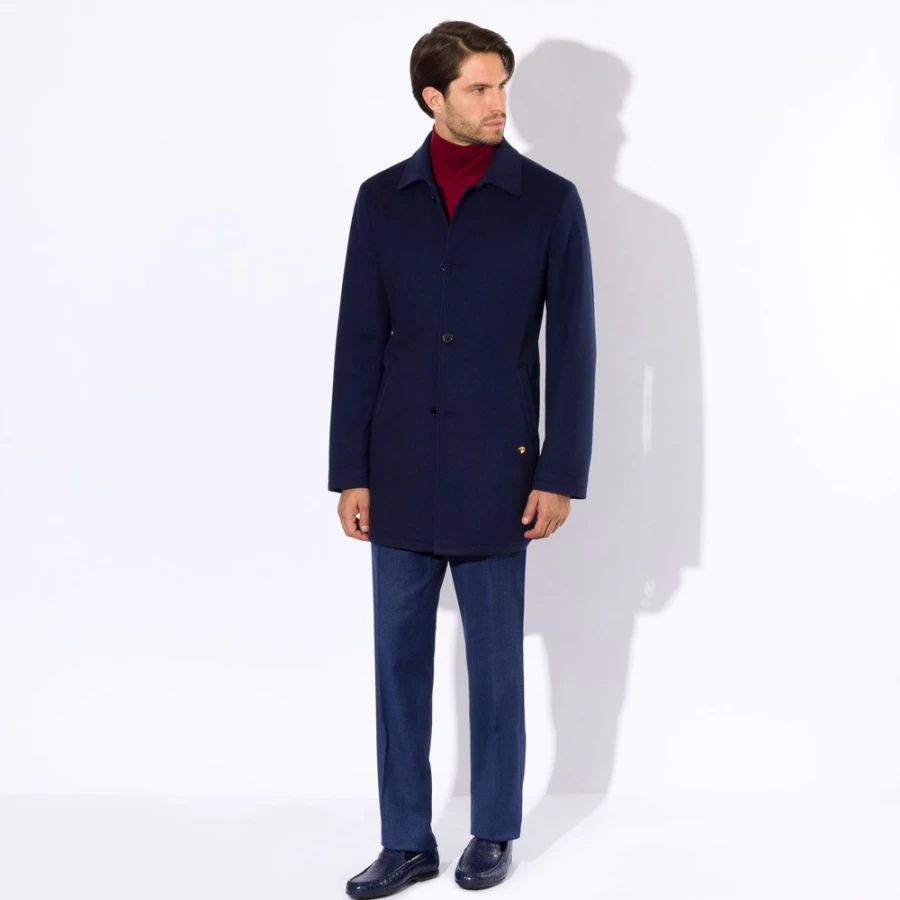 "Stefano Ricci Men's Luxury Cashmere & Vicuña Blend Overcoat | Premium Winter Coat"