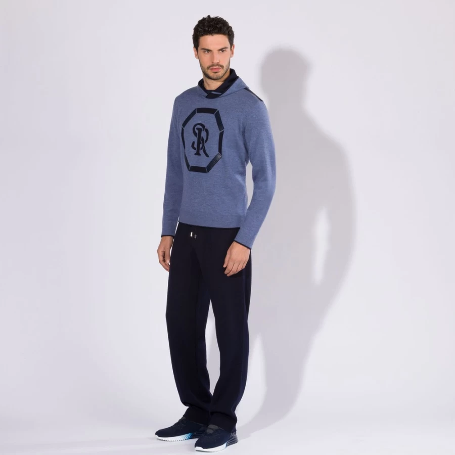 Stefano Ricci Men's Luxury Jogging Suit Trousers in Color F21410_198