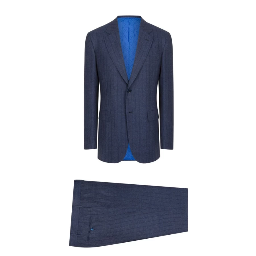 "Stefano Ricci Men's Fiesole Two-Button Luxury Suit for Formal Wear"