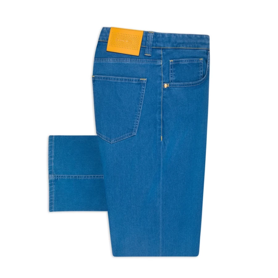 Stefano Ricci Men's Regular-Fit Jeans - Premium Denim Pants for Comfort & Style