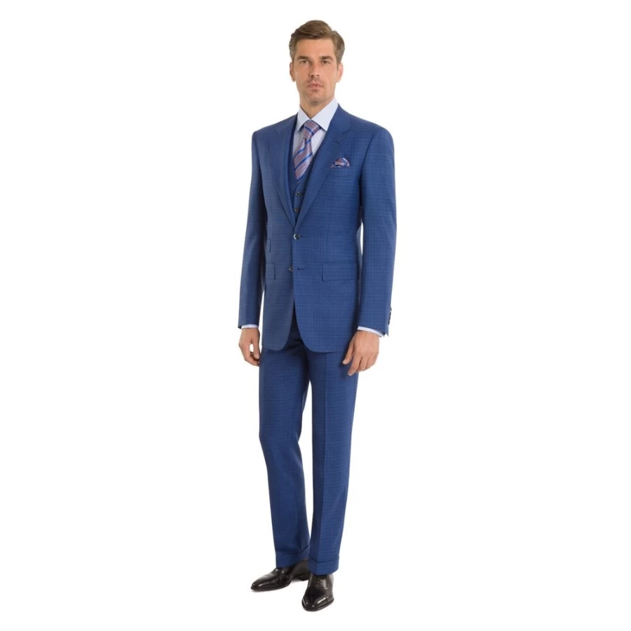 Stefano Ricci Men's Premium Two-Button Suit - Classic Fit Formal Business Attire