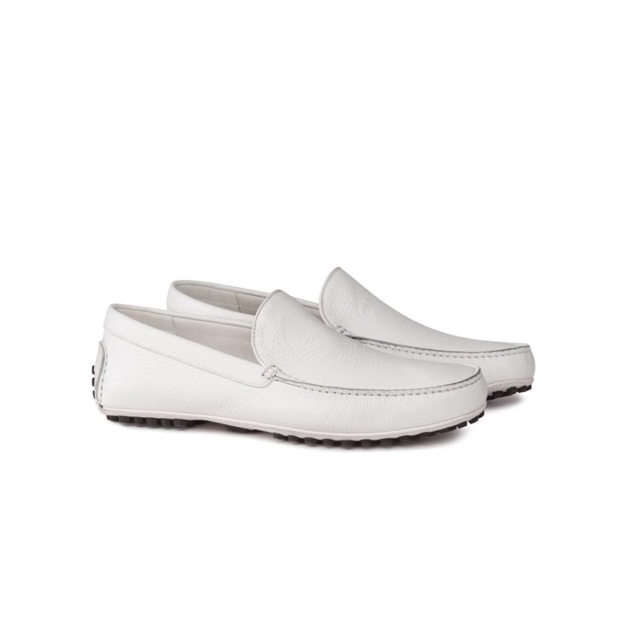 Stefano Ricci Men's W000 Calfskin Leather Driving Shoes Luxury Loafers