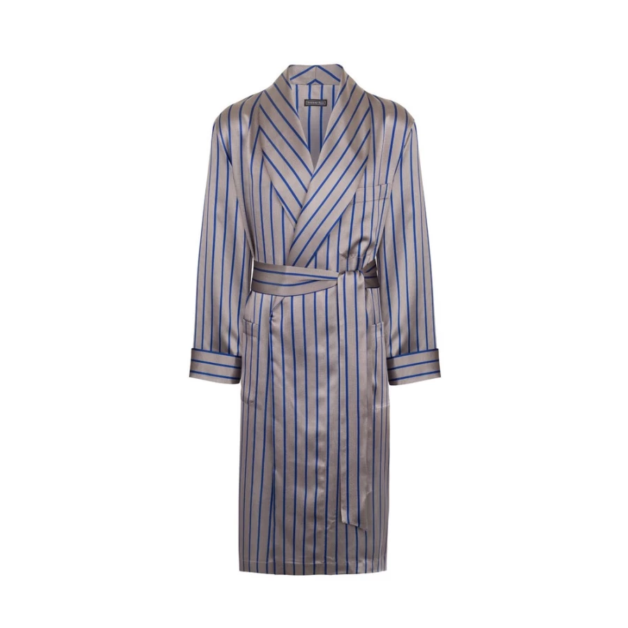 "Stefano Ricci Men's Luxury Silk Robe in Elegant Color 43303V_007"