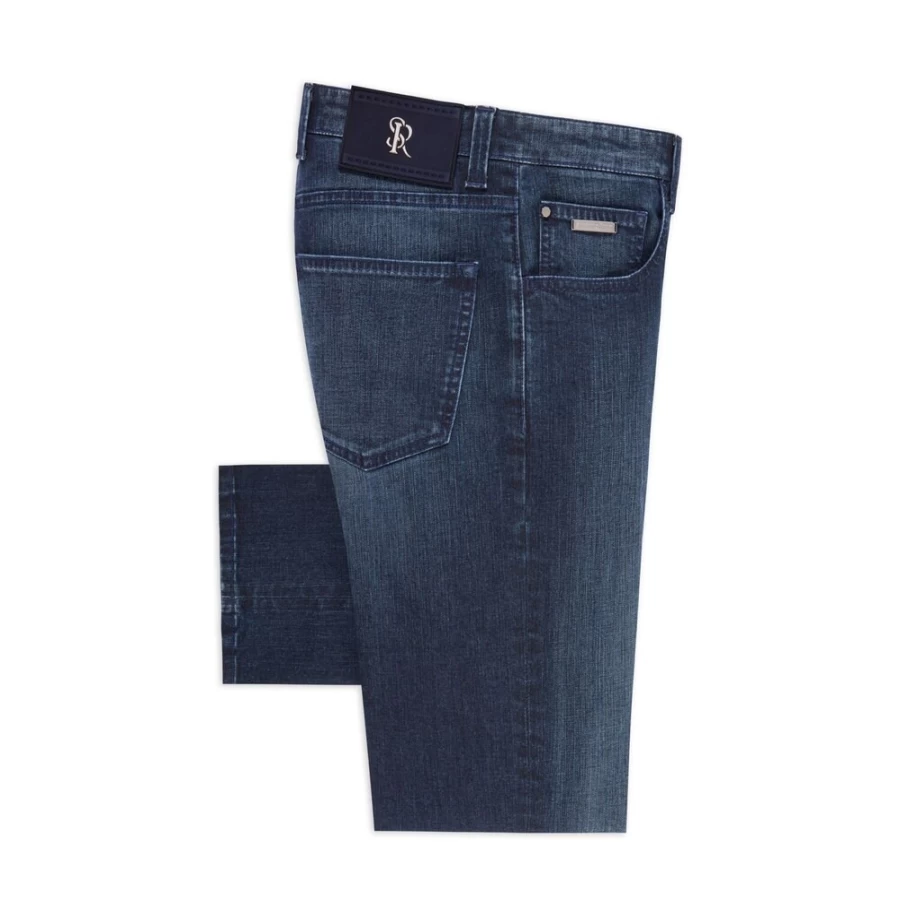 "Stefano Ricci Men's Slim Fit Jeans – Premium Tailored Denim Pants"