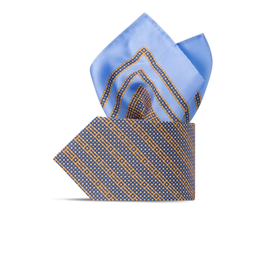 Stefano Ricci Luxury Hand-Printed Silk Tie Set in Elegant Color 43101_005