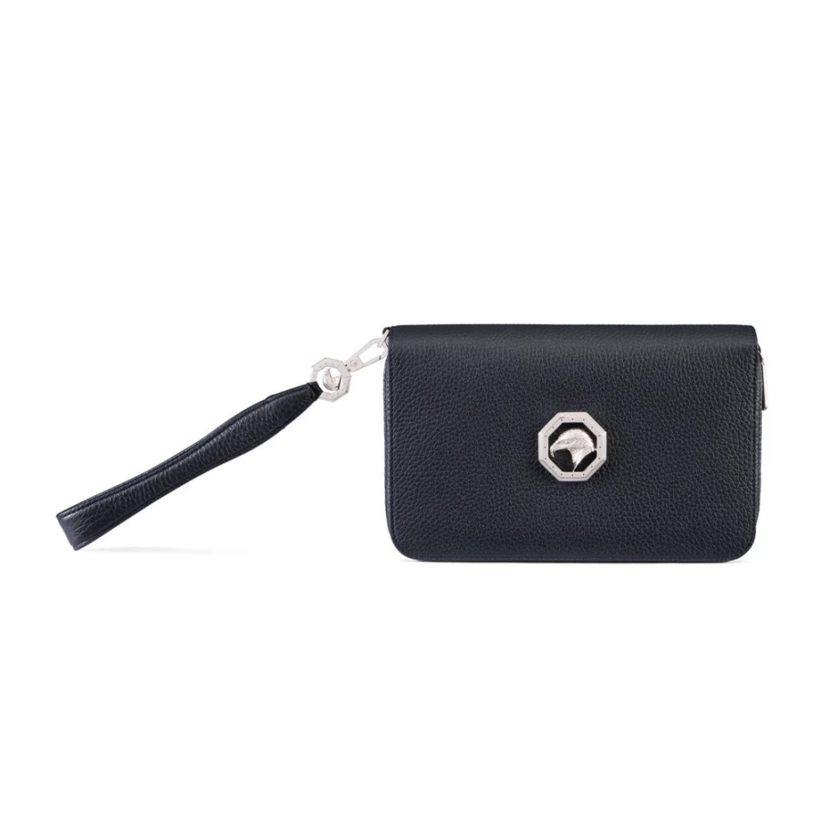 "Stefano Ricci Luxury Calfskin Leather Zip-Around Wallet for Men"
