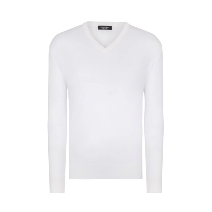Stefano Ricci Men's Luxury V-Neck Cashmere Sweater for Elegant Style