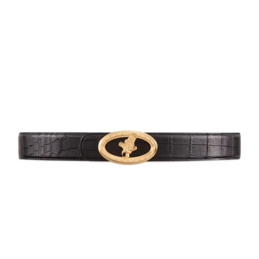 "Stefano Ricci Genuine Crocodile Leather Belt Handmade in Italy"