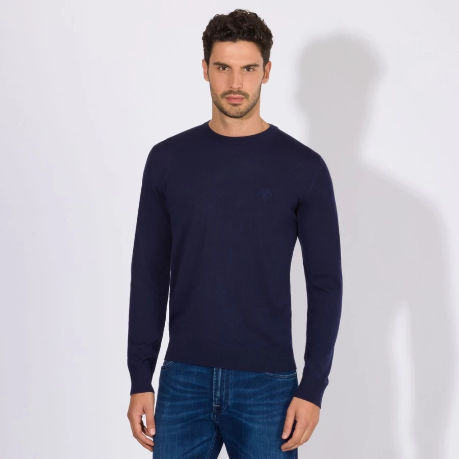 Stefano Ricci Men's Luxury Crewneck Sweater in Elegant Burgundy (F20445_188)