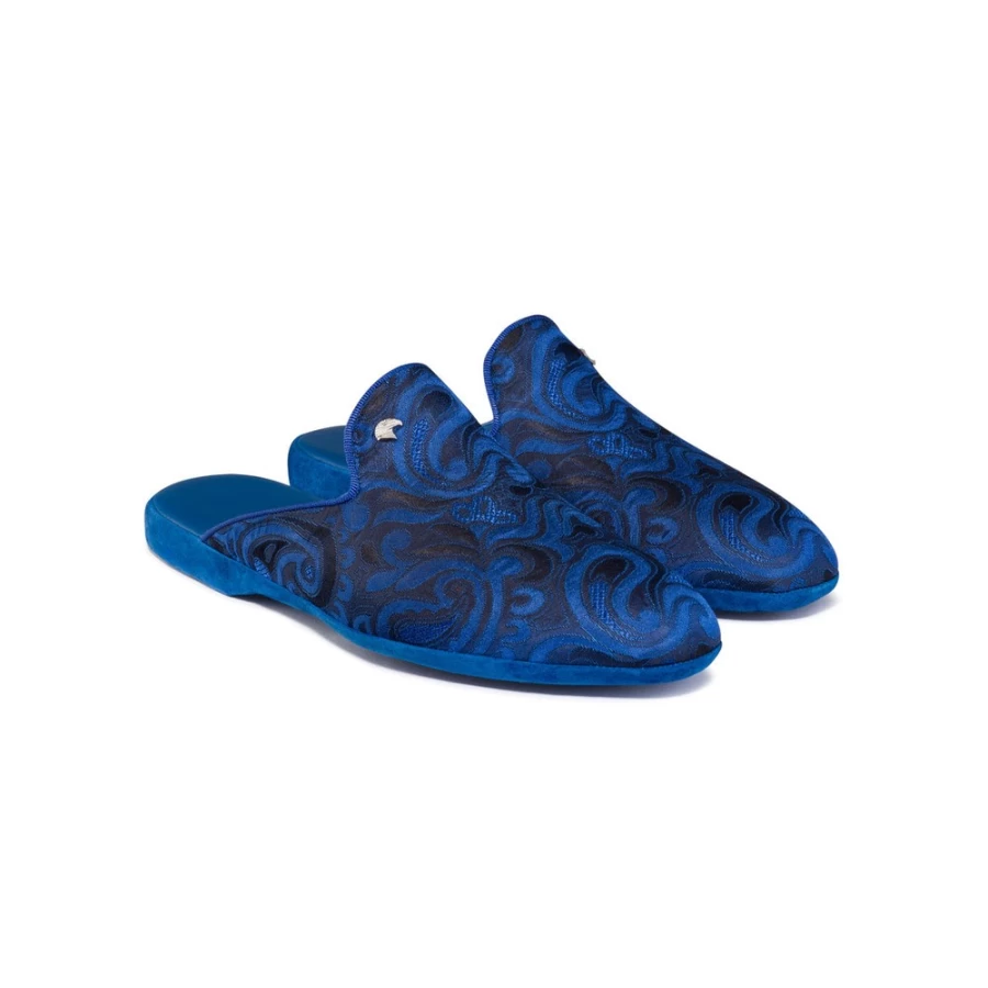 Stefano Ricci Luxury Silk Slippers for Men - Elegant Comfort in Classic Color B002