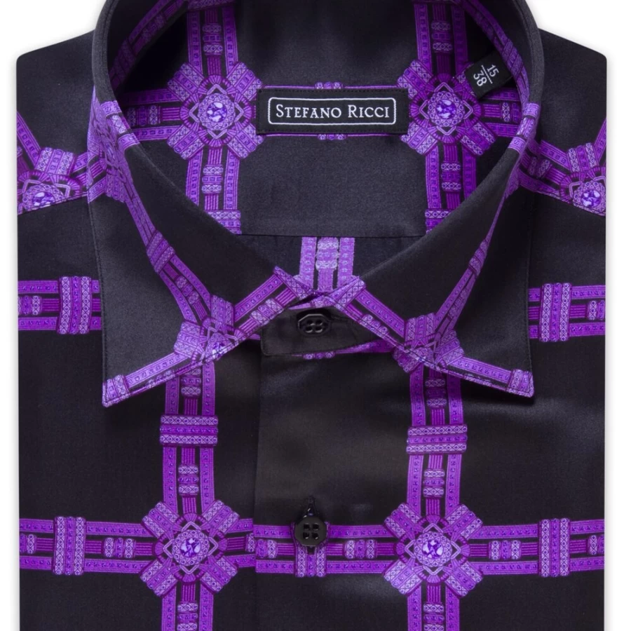 Stefano Ricci Handmade Ivrea Men's Shirt in Classic Brown (Color 33202A_001)