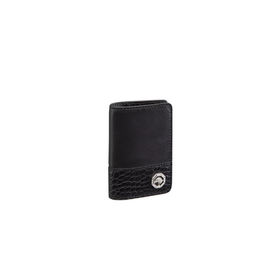 "Stefano Ricci Luxury Calfskin & Alligator Leather Card Holder For Men"