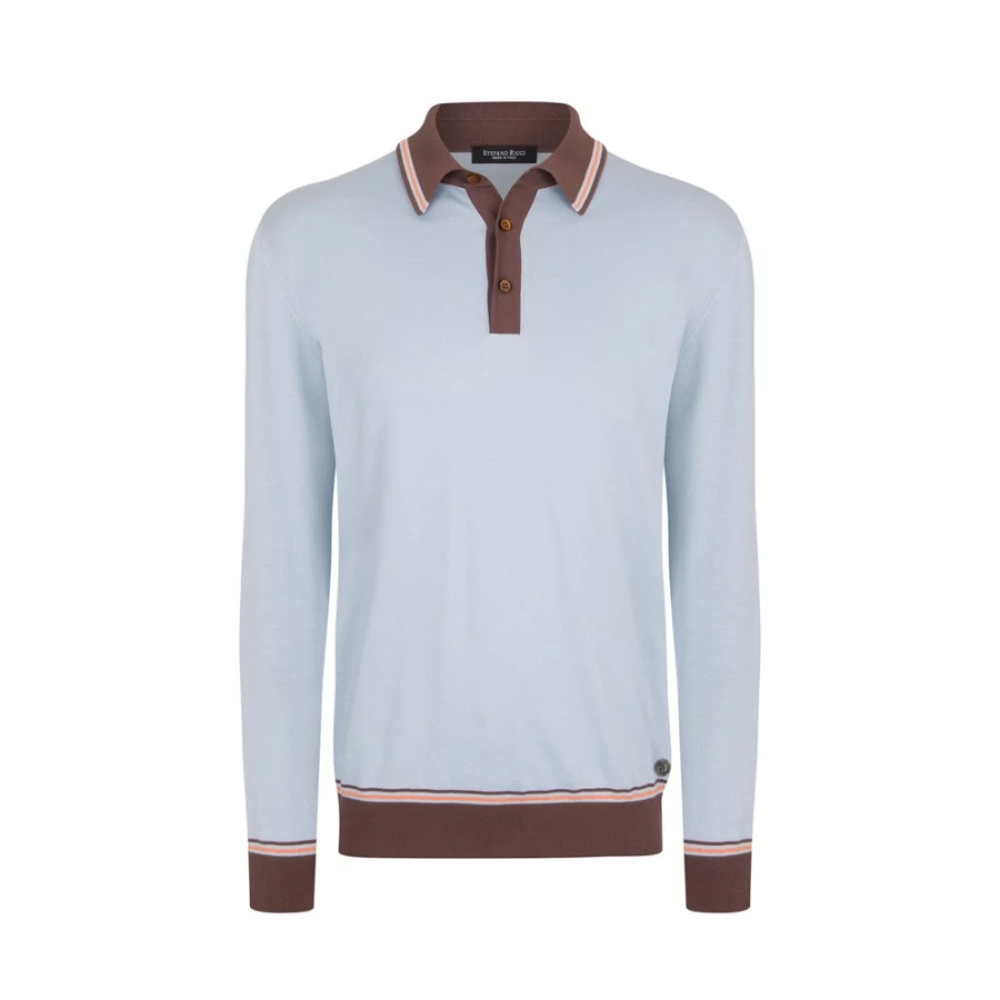 Stefano Ricci Men's Premium Three-Button Polo Shirt for Luxury Casual Wear