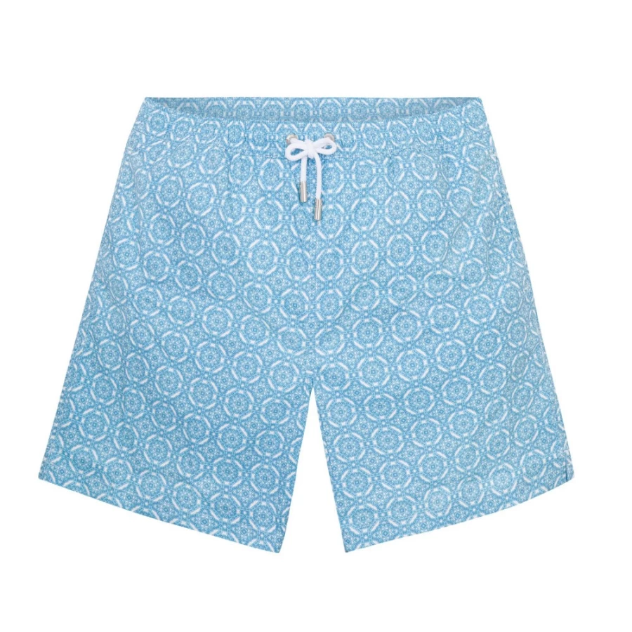 Stefano Ricci Men's Luxury Swim Shorts in Elegant Brown Shade B47400_004