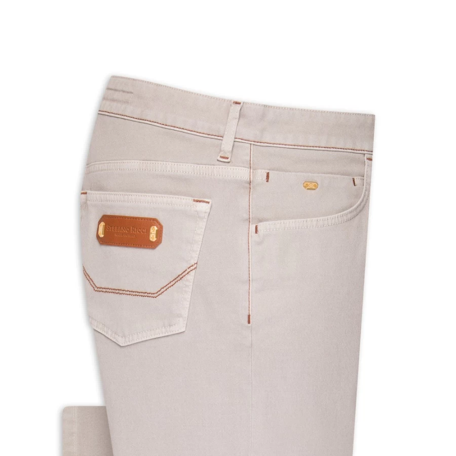 Stefano Ricci Men's Slim Fit Jeans - Premium Tailored Denim for a Stylish Look