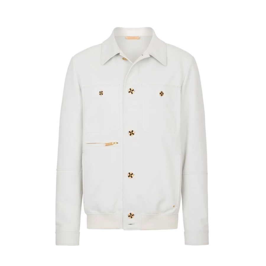 Stefano Ricci Men's Luxe Nubuck & Calfskin Leather Blouson Jacket
