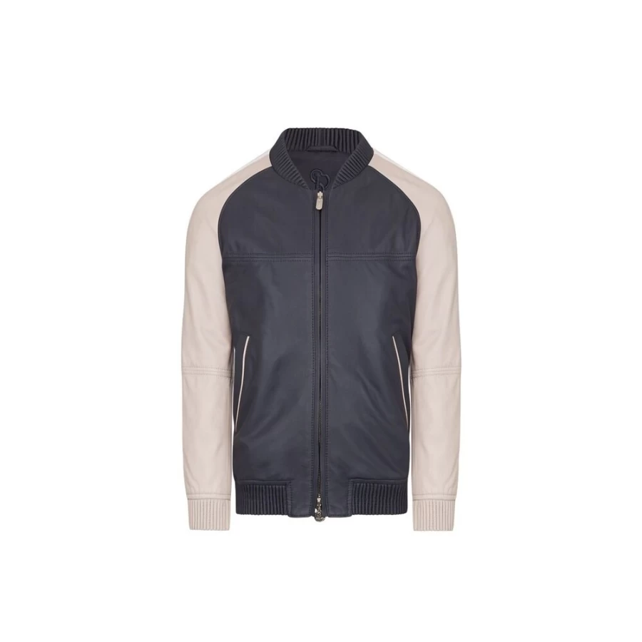 Stefano Ricci Junior Lambskin Blouson Jacket for Boys Luxe Soft Leather Jacket