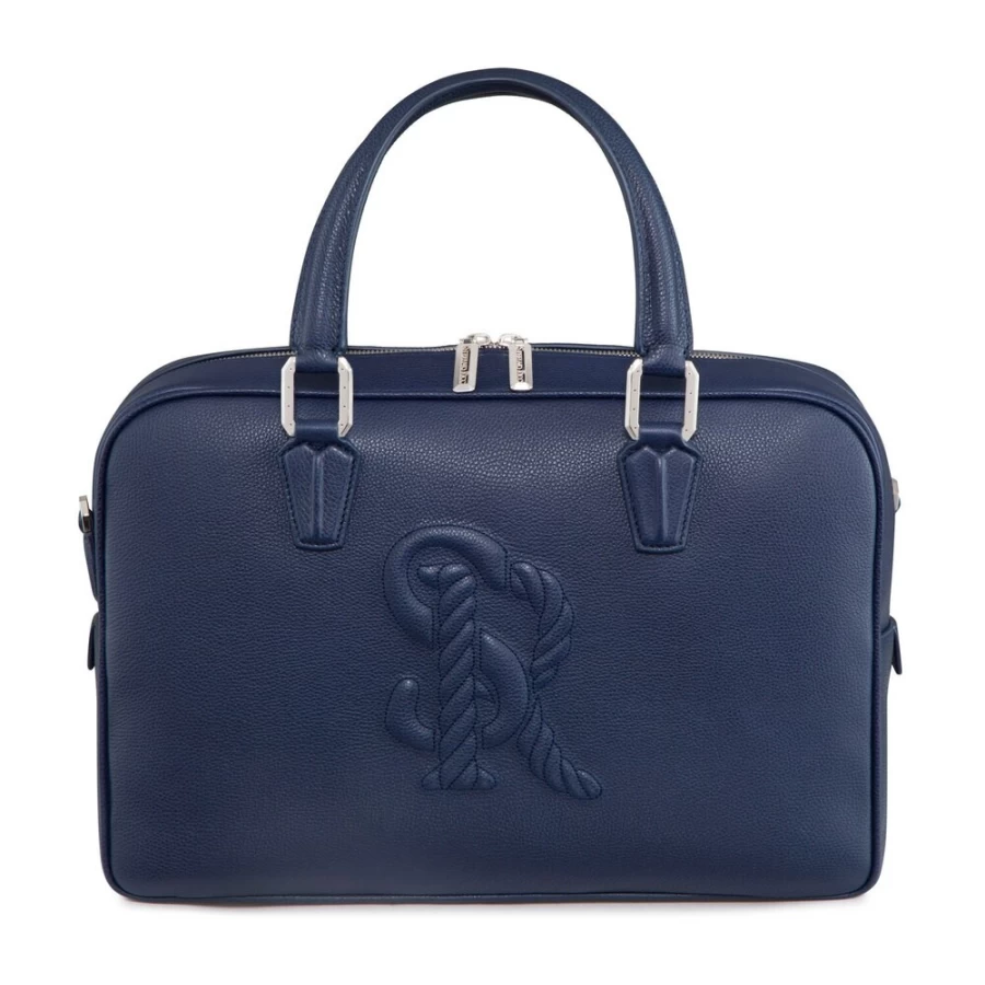 "Stefano Ricci Handmade Luxury Calfskin Leather Business Briefcase for Men"