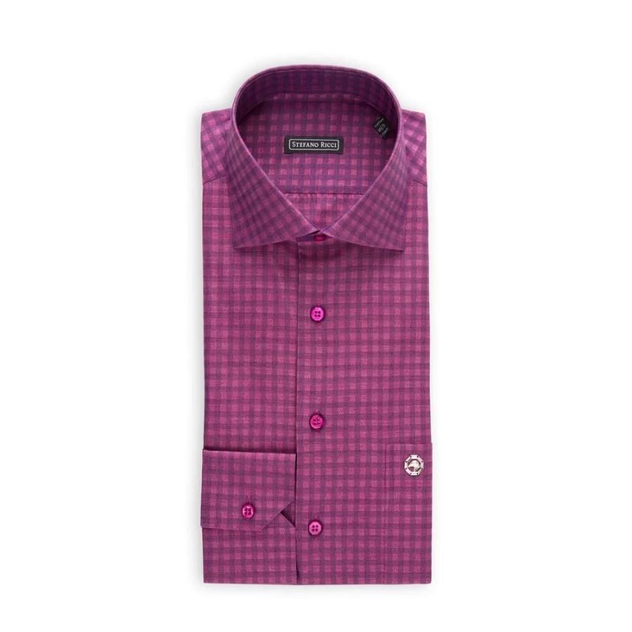 Stefano Ricci Handmade Salerno Shirt for Men - Premium L1733_004 Blue Dress Shirt