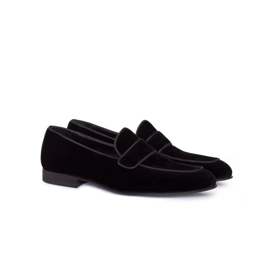 Stefano Ricci Luxury Velvet Dress Shoes for Men - Elegant Formal Footwear