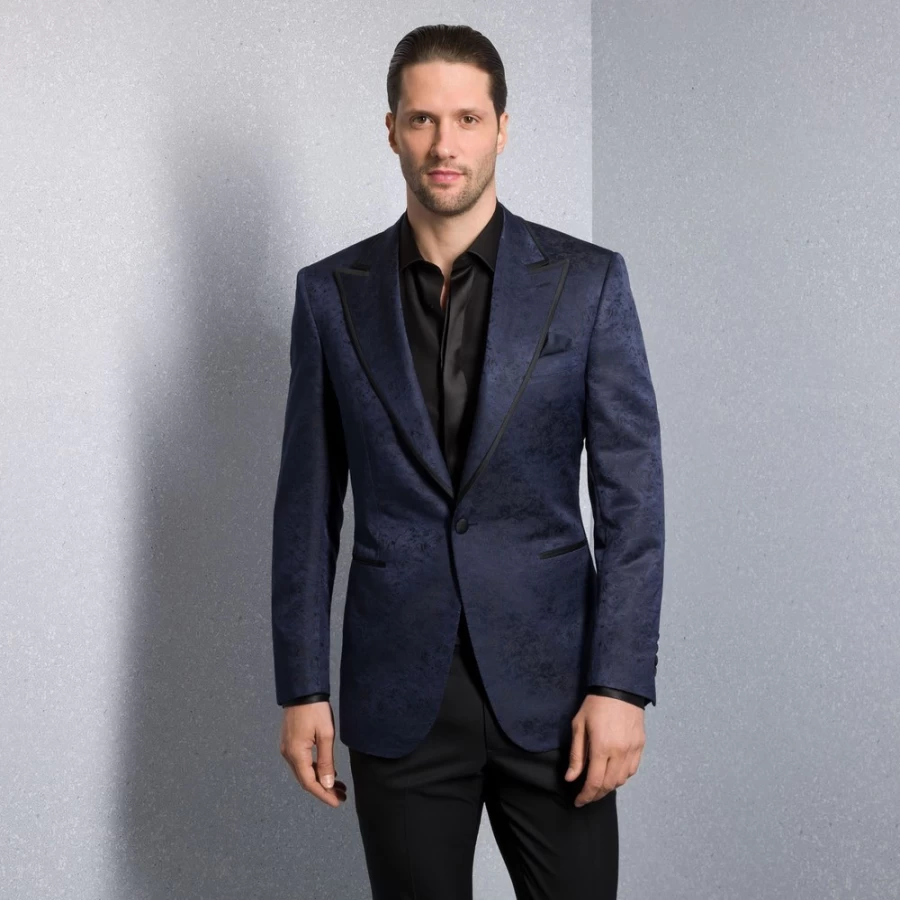 Stefano Ricci Men's Premium Evening Jacket in Elegant Dark Shade - Formal Blazer for Special Occasions