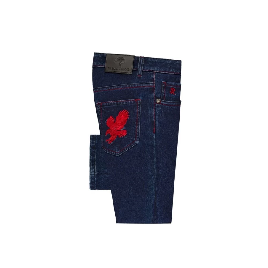 Stefano Ricci Junior Boys' Premium Denim Jeans for Stylish Comfort