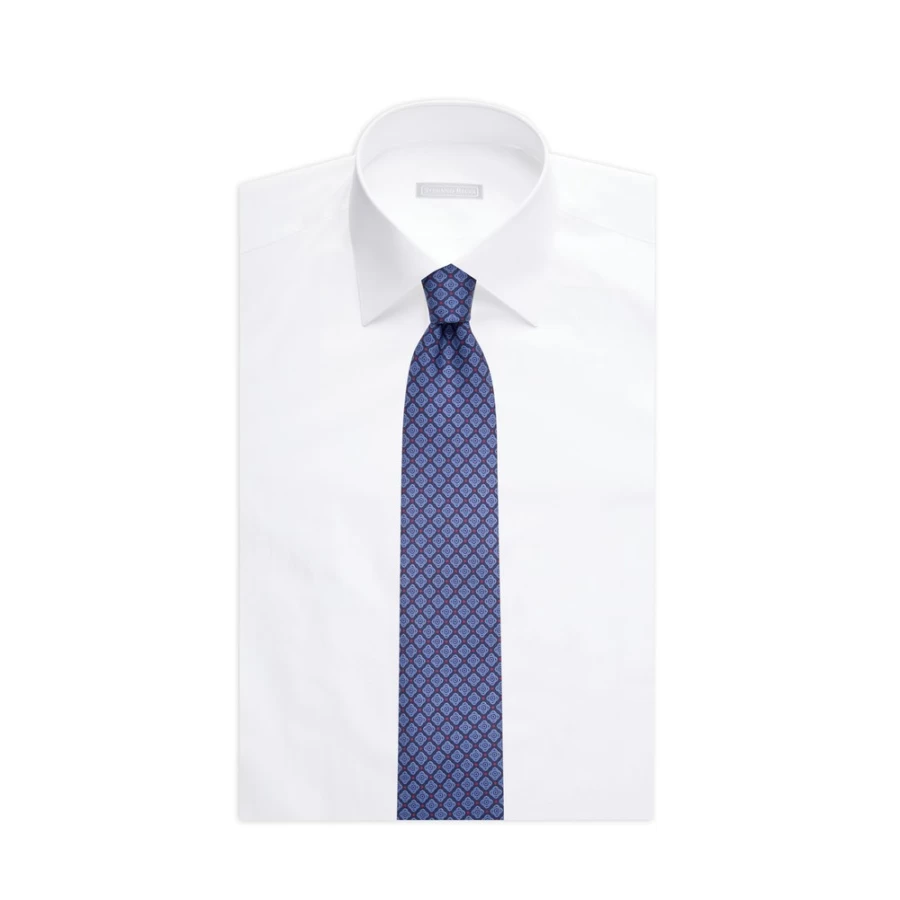 "Stefano Ricci Luxury Hand-Printed Silk Tie for Men – Premium Twill Design"
