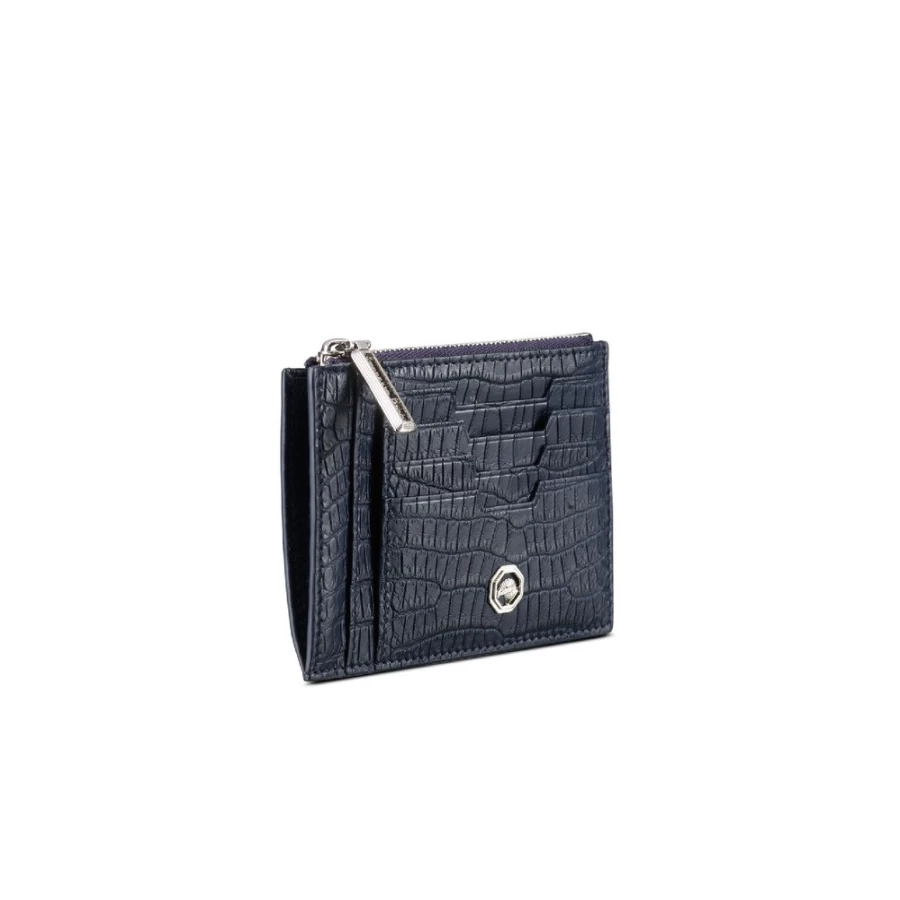 Stefano Ricci Luxury Matted Crocodile Card Holder in B013 - Premium Leather Wallet for Men