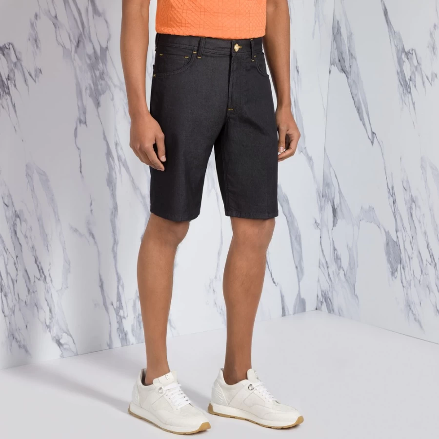 Stefano Ricci Men's Bermuda Shorts | Luxury Cotton Summer Shorts for Men