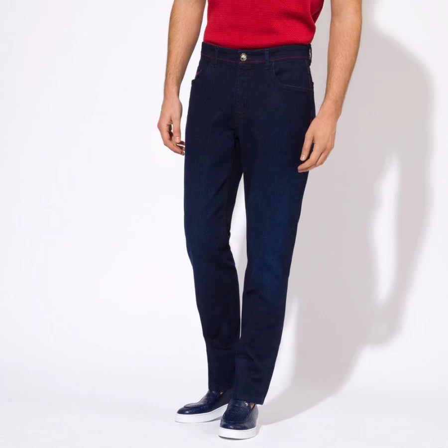 "Stefano Ricci Men's Premium Luxury Jeans for Style & Comfort"