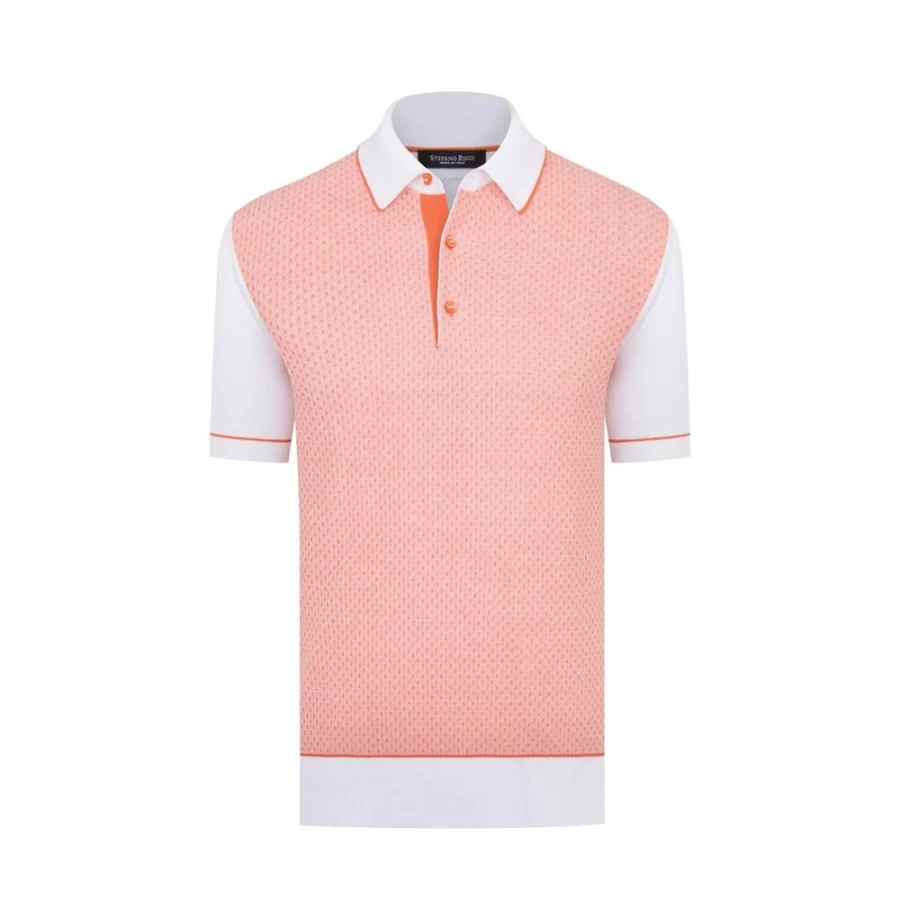 Stefano Ricci Men's Premium Three-Button Polo Shirt for Stylish Comfort