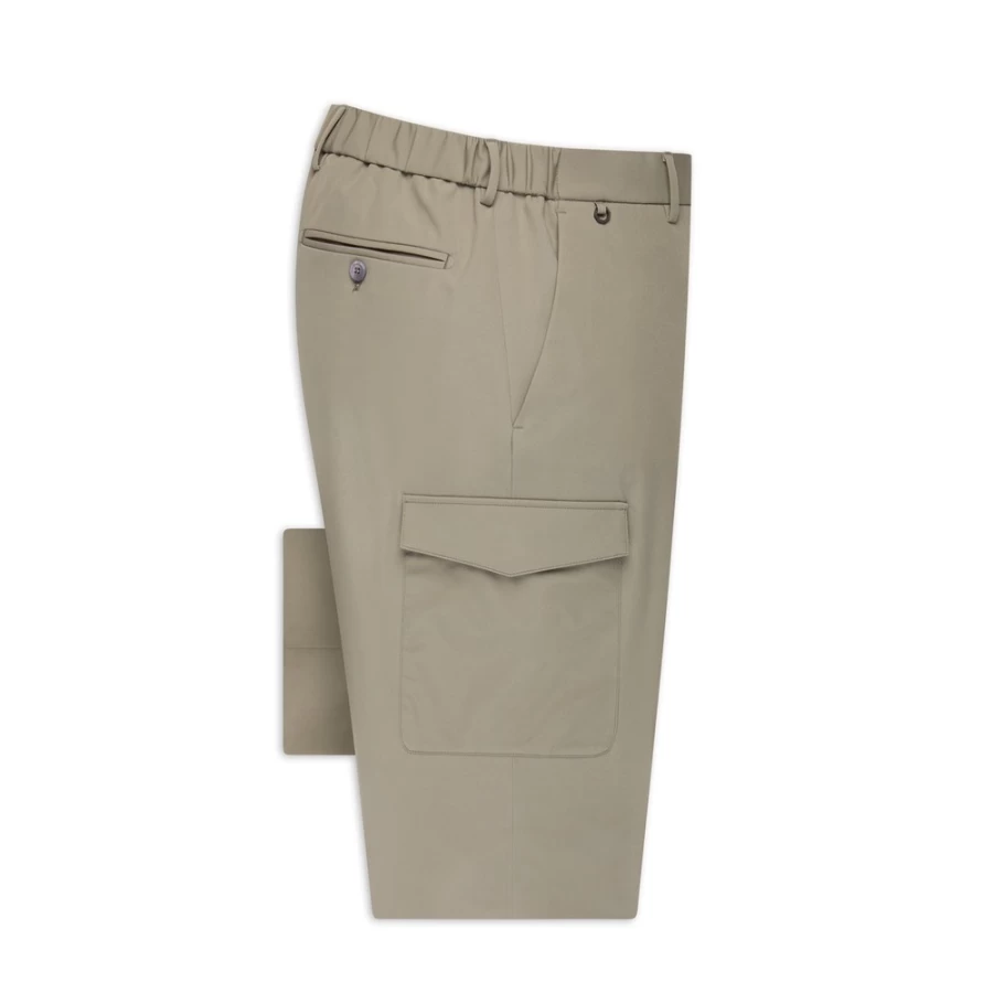 Stefano Ricci Men's Premium Cargo Trousers in Classic Khaki - Stylish Military-Inspired Design
