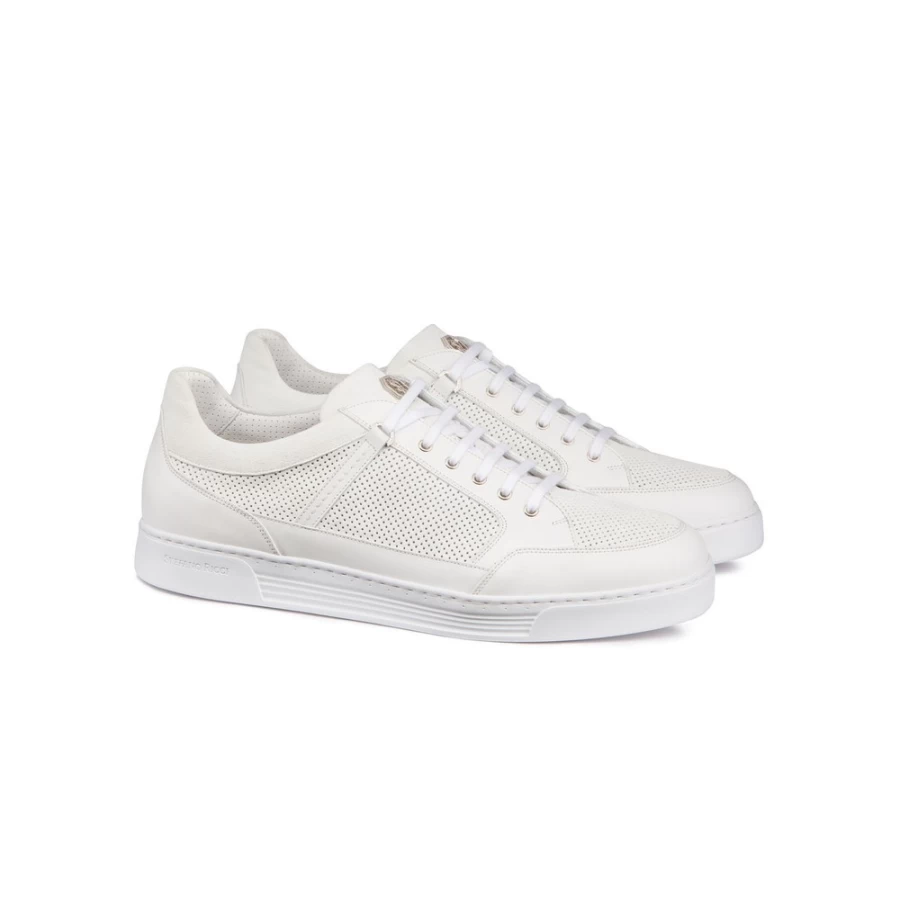 "Stefano Ricci Luxury Calfskin Leather And Suede Men's Sneakers"