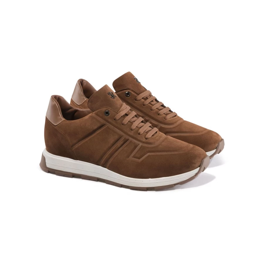 Stefano Ricci Luxury Suede & Calfskin Leather Men's Sneakers – Premium Italian Designer Shoes