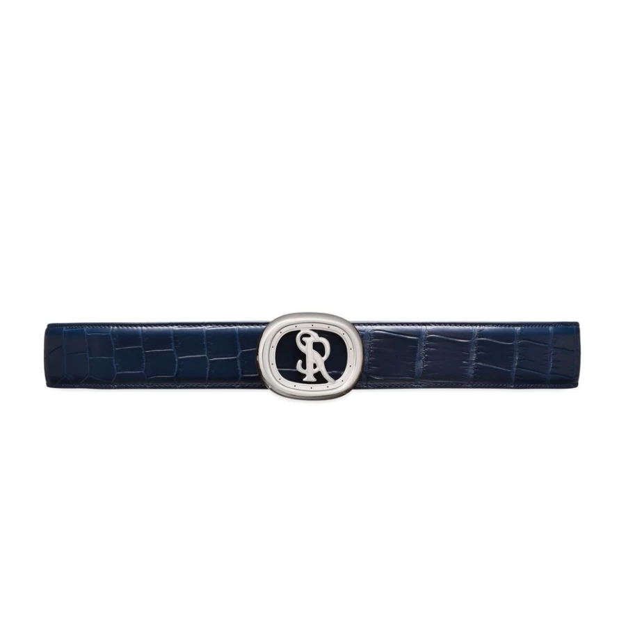 Stefano Ricci Luxury Matted Crocodile Skin Belt for Men - Premium Designer Accessory