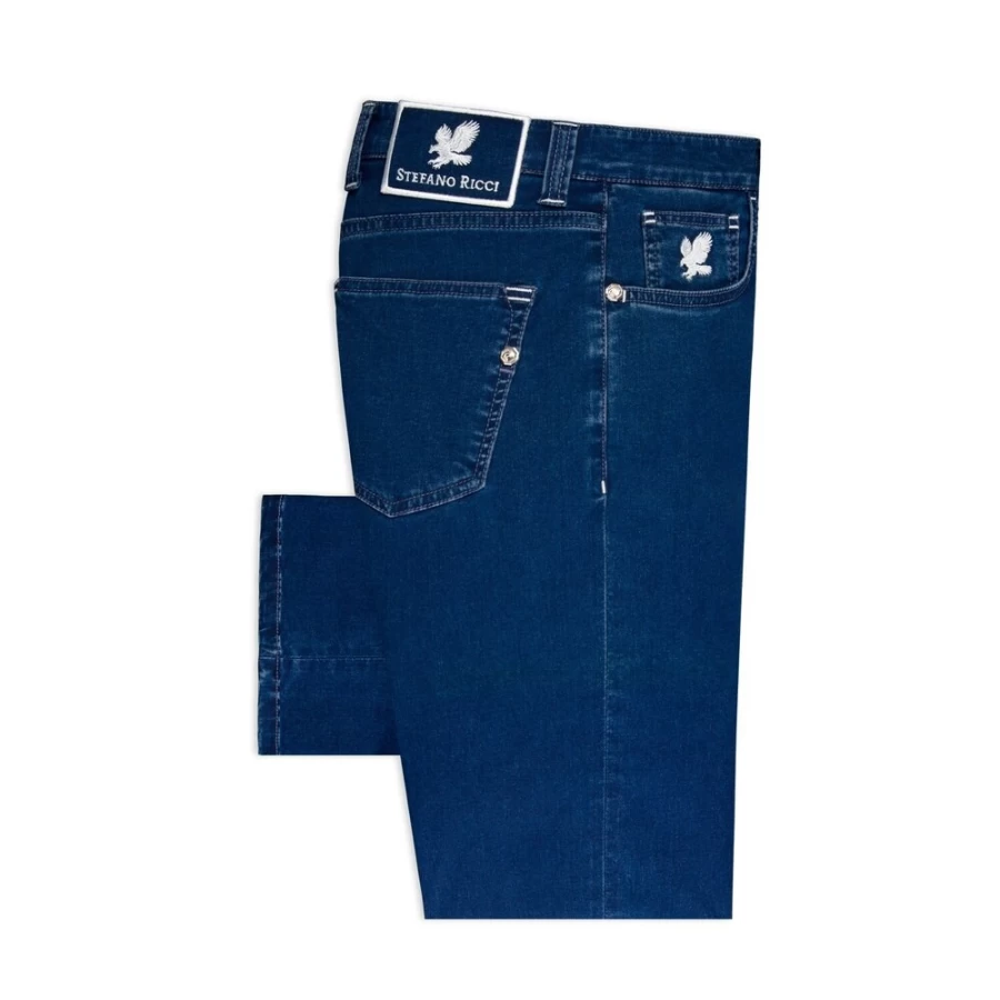 Stefano Ricci Men's Slim Fit Jeans - Premium Tailored Denim for a Stylish Look