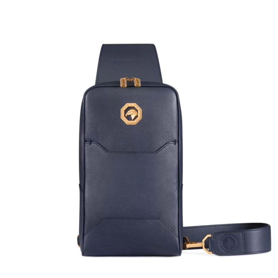 Stefano Ricci Handmade Genuine Calfskin Leather Sling Backpack for Men & Women