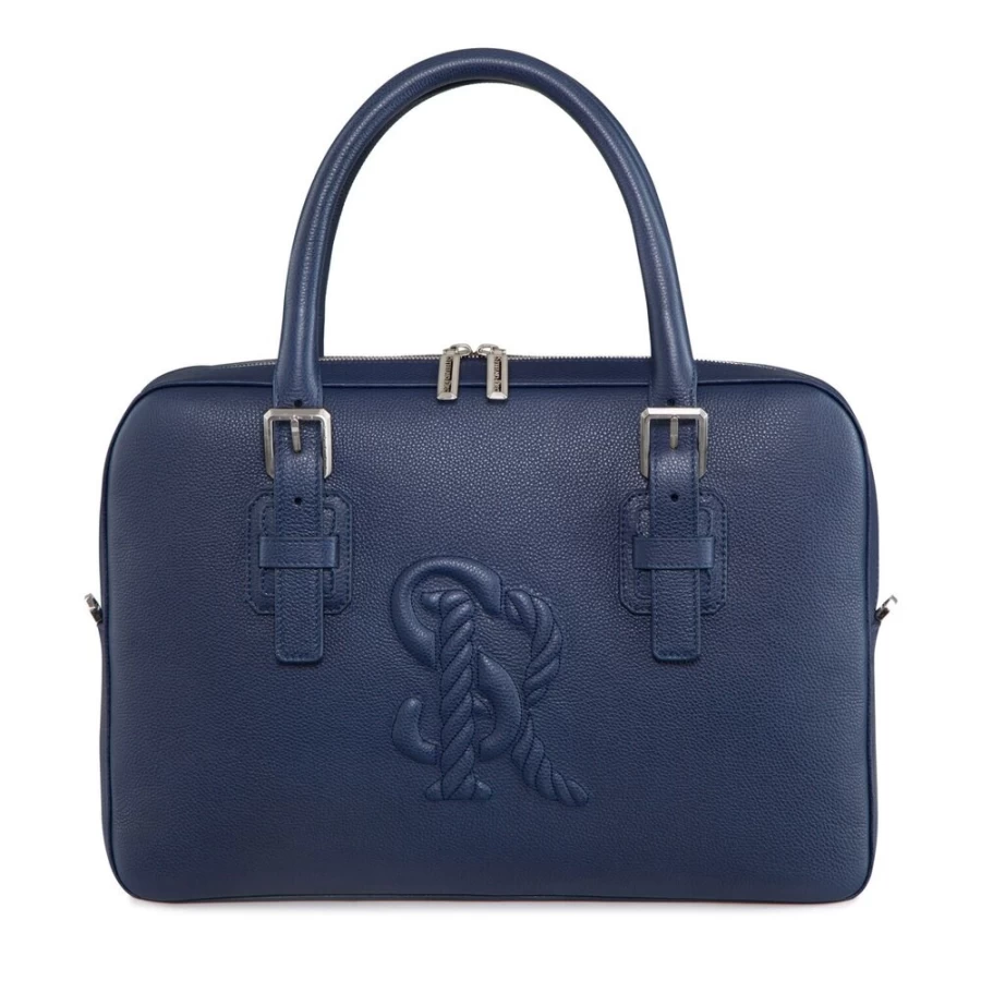 "Stefano Ricci Handcrafted Premium Calfskin Leather Business Briefcase for Men"