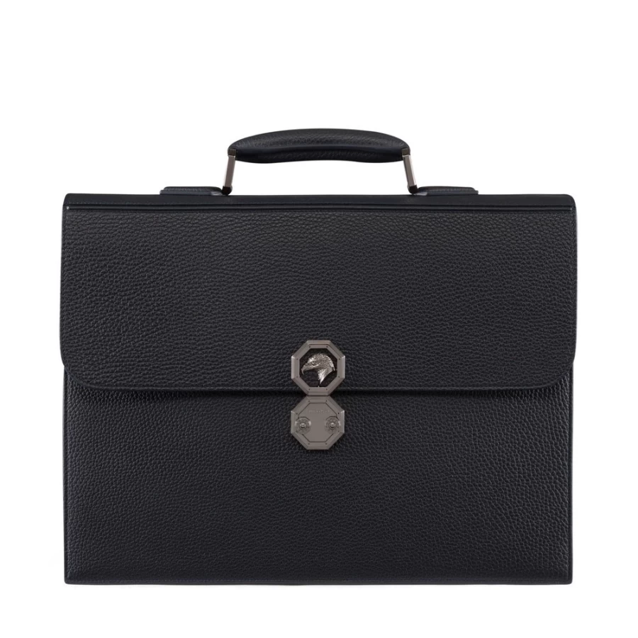 Stefano Ricci Luxury Calfskin Leather Briefcase for Men - Premium B013 Business Bag