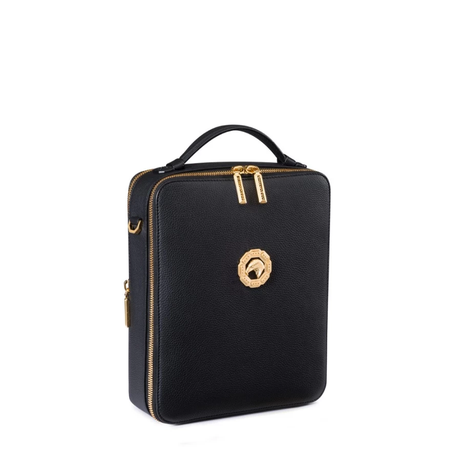 "Stefano Ricci Luxury Calfskin Messenger Bag for Men – Premium Leather Briefcase"