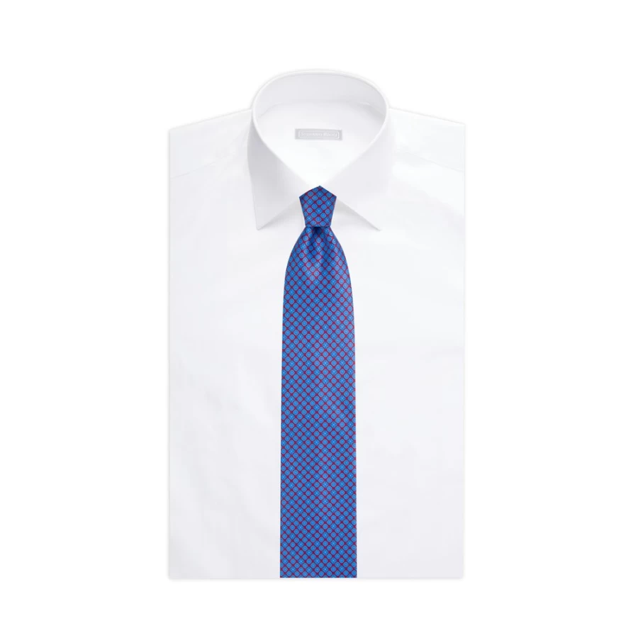 Stefano Ricci Luxury Hand-Printed Silk Tie for Men - Premium Italian Designer Necktie